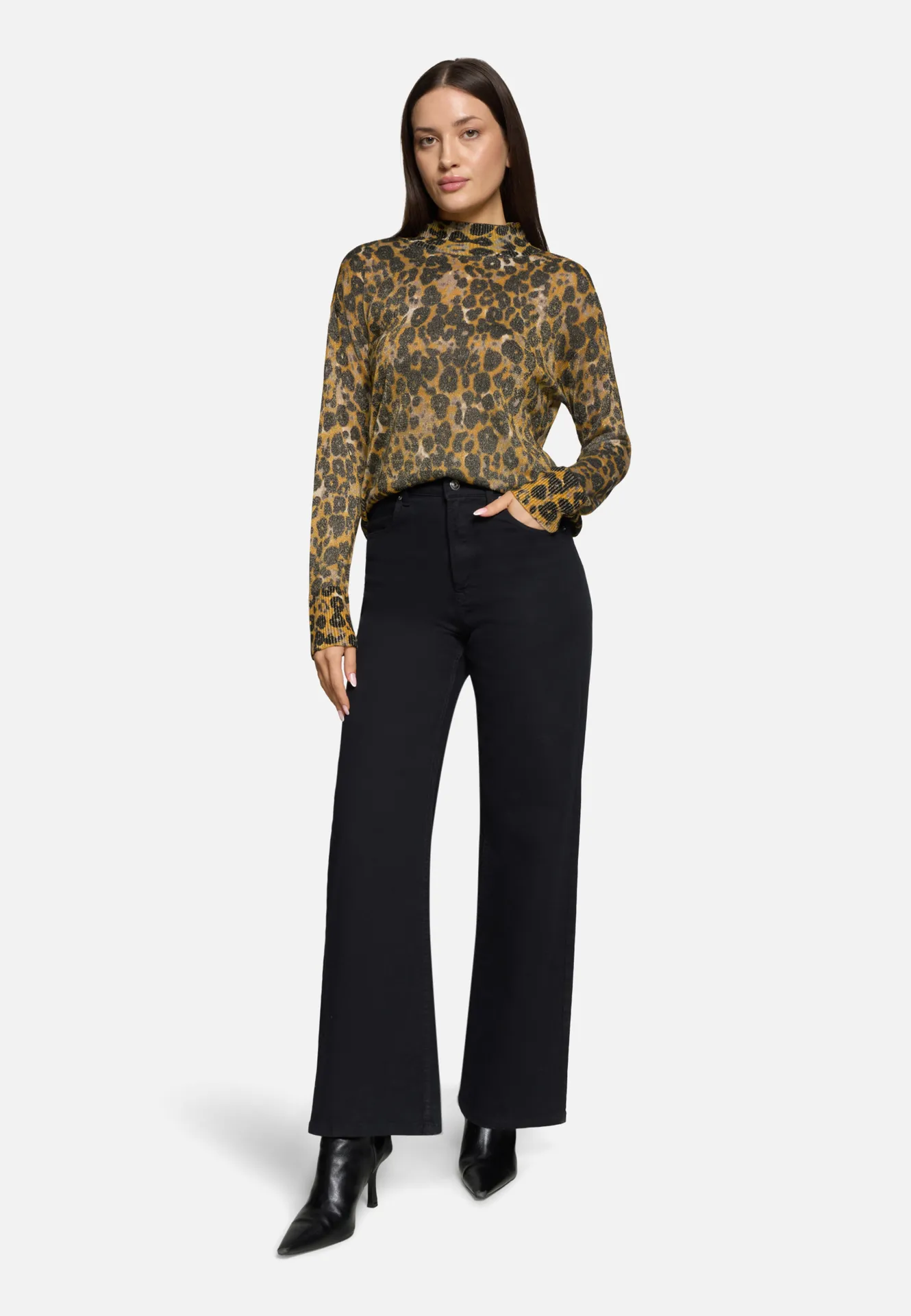 Feinstrickpullover mit Lurexfaden – Bild 2