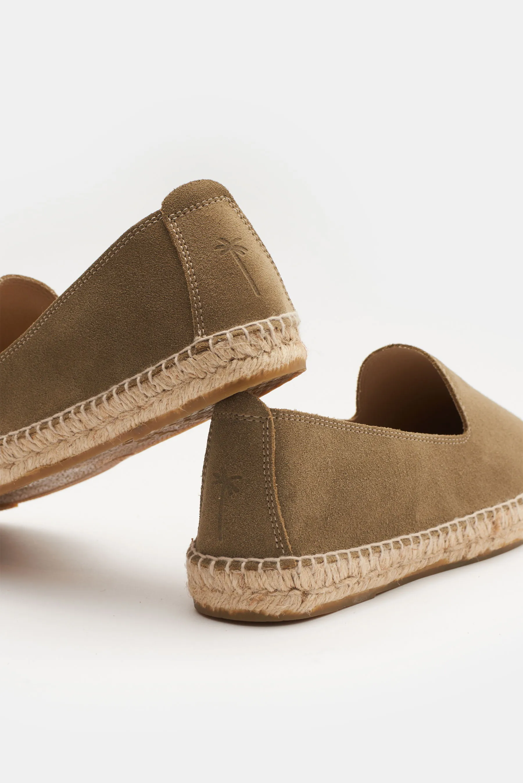 Manebí - Herren - Espadrilles 'Suede Flat' graugrün – Bild 4