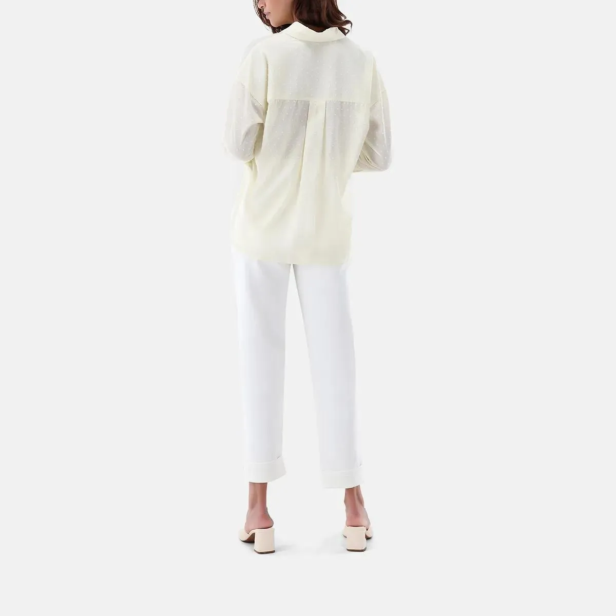 VAN LAACK - Bluse Modern Fit Uni - Größe 42 - yellow – Bild 4