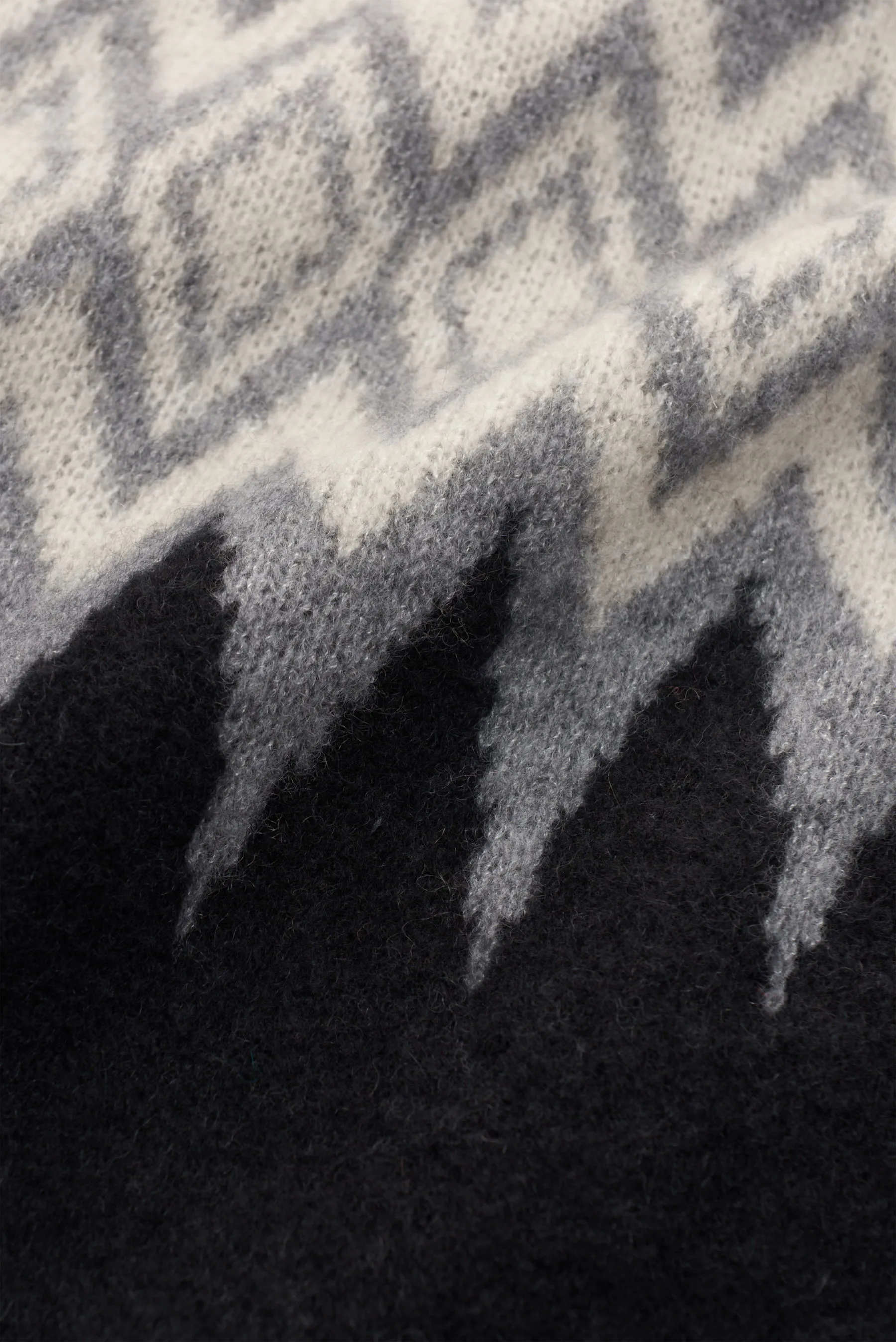 Laneus - Herren - Rundhalspullover schwarz/grau/weiß gemustert – Bild 4