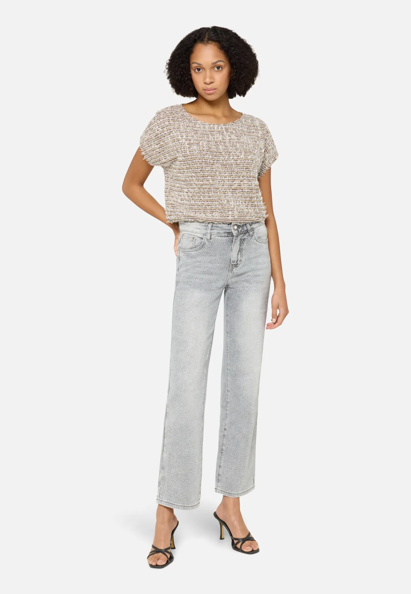 Feinstrickpullover mit Lurexfaden – Bild 2