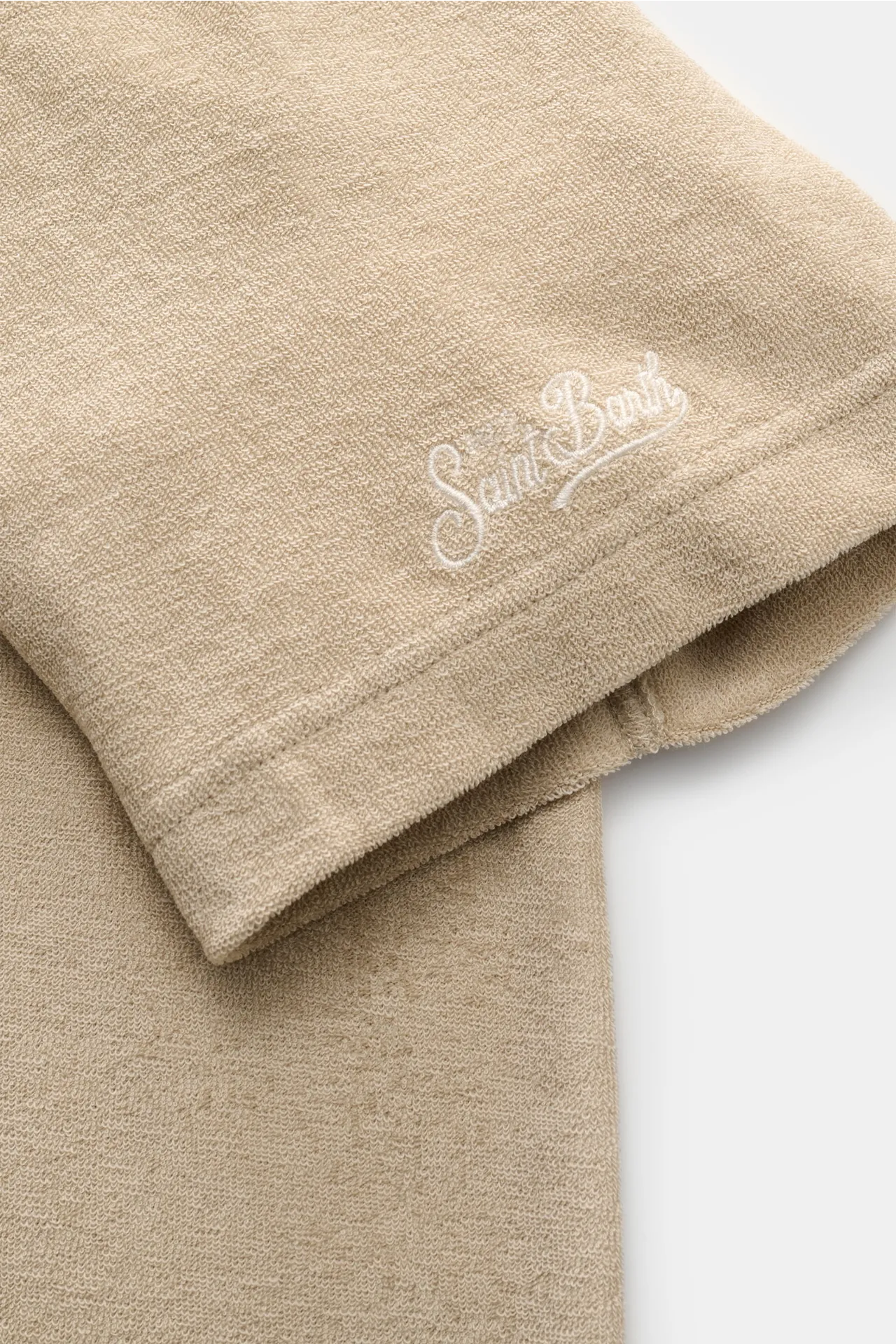 MC2 Saint Barth - Herren - Frottee-Poloshirt 'Jeremy' beige – Bild 5