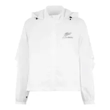 Plein Sport - Windbreaker Jacket Scratch - Größe L - weiß Plein Sport - Windbreaker Jacket Scratch - Größe L - weiß