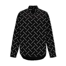 Balenciaga - Logo Print Shirt - Größe 41 - schwarz Balenciaga - Logo Print Shirt - Größe 41 - schwarz