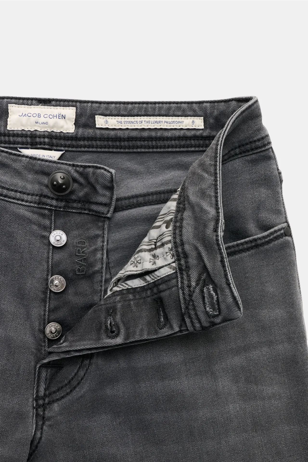 Jacob Cohen - Herren - Jeans 'Bard' dunkelgrau – Bild 4