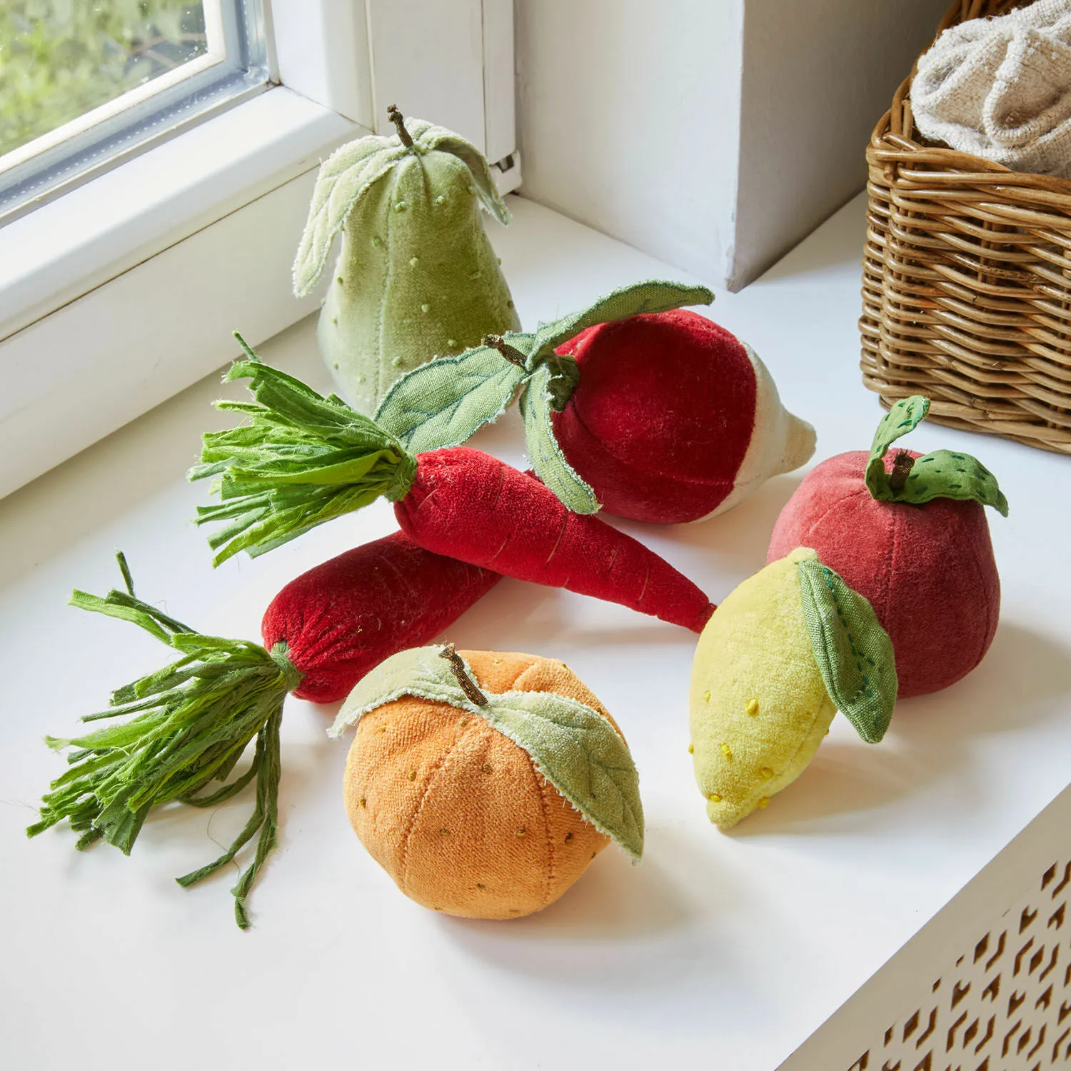 Stoffobst & -gemüse 7er Set Mivola – Bild 2