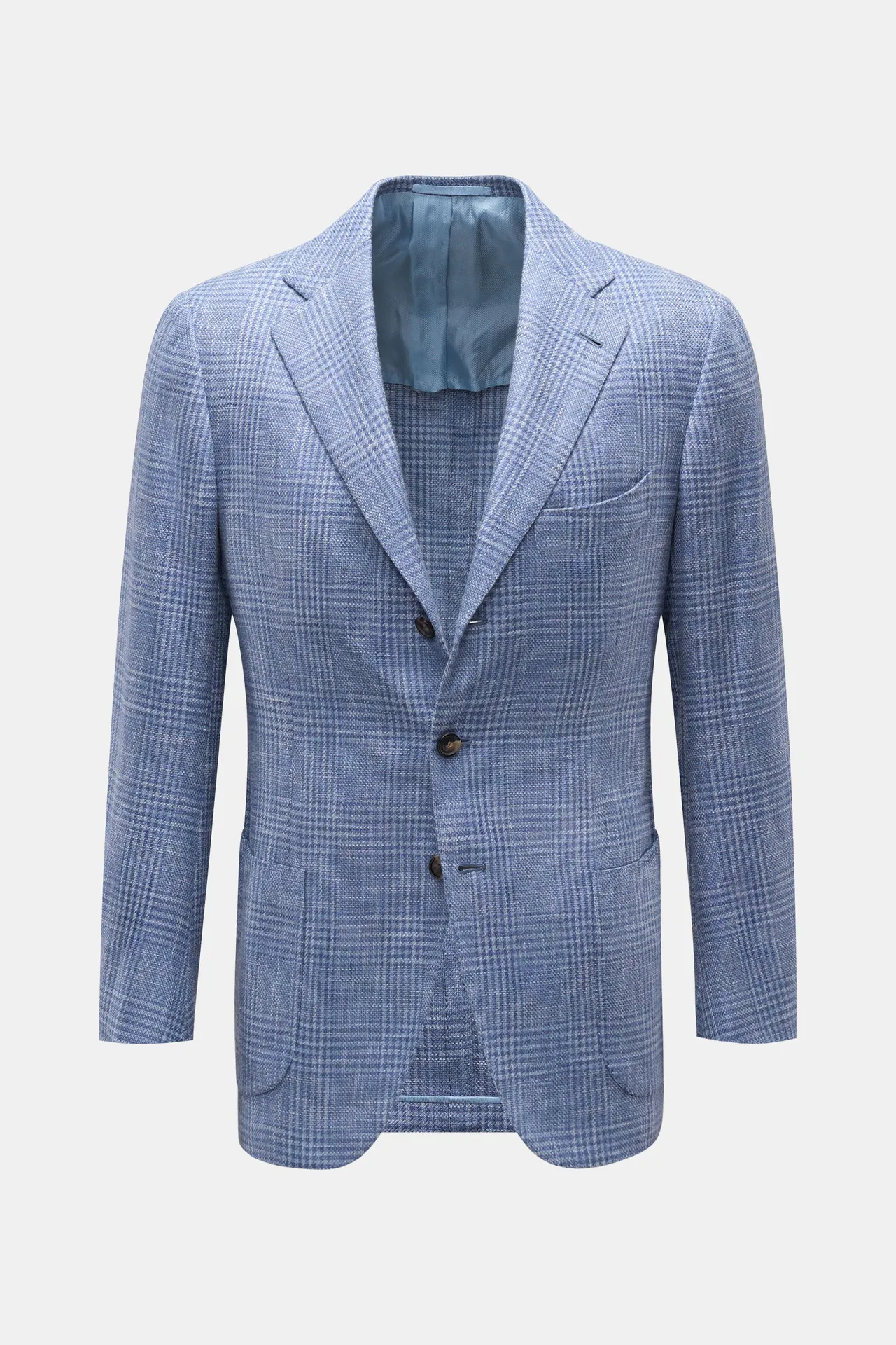 Cesare Attolini - Herren - Sakko blau/rauchblau kariert Cesare Attolini - Herren - Sakko blau/rauchblau kariert