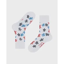 Vilebrequin - Mehrfarbige Rondes Des Tortues Socken Für Herren – Vilebrequin X Falke - Socken - Socks4 - Weiss - Größe 41-42 Vilebrequin - Mehrfarbige Rondes Des Tortues Socken Für Herren – Vilebrequin X Falke - Socken - Socks4 - Weiss - Größe 41-42