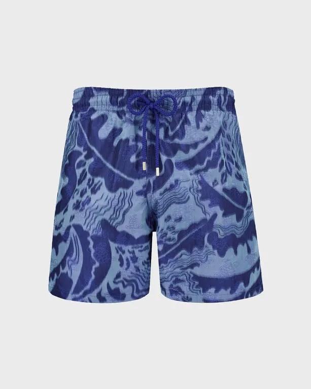 Vilebrequin - Vagues 360° Badeshorts Für Herren - Bademode - Moopea - Blau - Größe XXXL Vilebrequin - Vagues 360° Badeshorts Für Herren - Bademode - Moopea - Blau - Größe XXXL