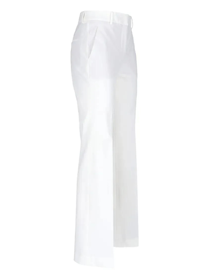 Incotex - White Cotton Straight-Leg Pants With Medium Rise - Größe 42 - weiß – Bild 4