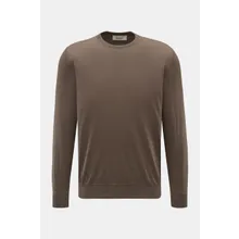Filippo de Laurentiis - Herren - Feinstrick-Rundhalspullover graubraun Filippo de Laurentiis - Herren - Feinstrick-Rundhalspullover graubraun