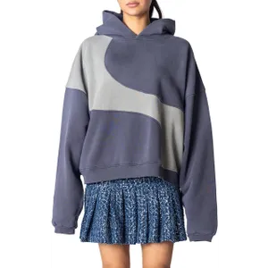 Erl - WAVE HOODIE KNIT DARK GREY - Größe XL - grün Erl - WAVE HOODIE KNIT DARK GREY - Größe XL - grün