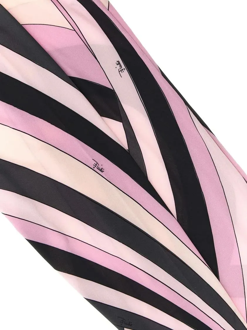 Emilio Pucci - Bold Swirling Pattern Tights With Elastic Waistban - Größe L - beige – Bild 2