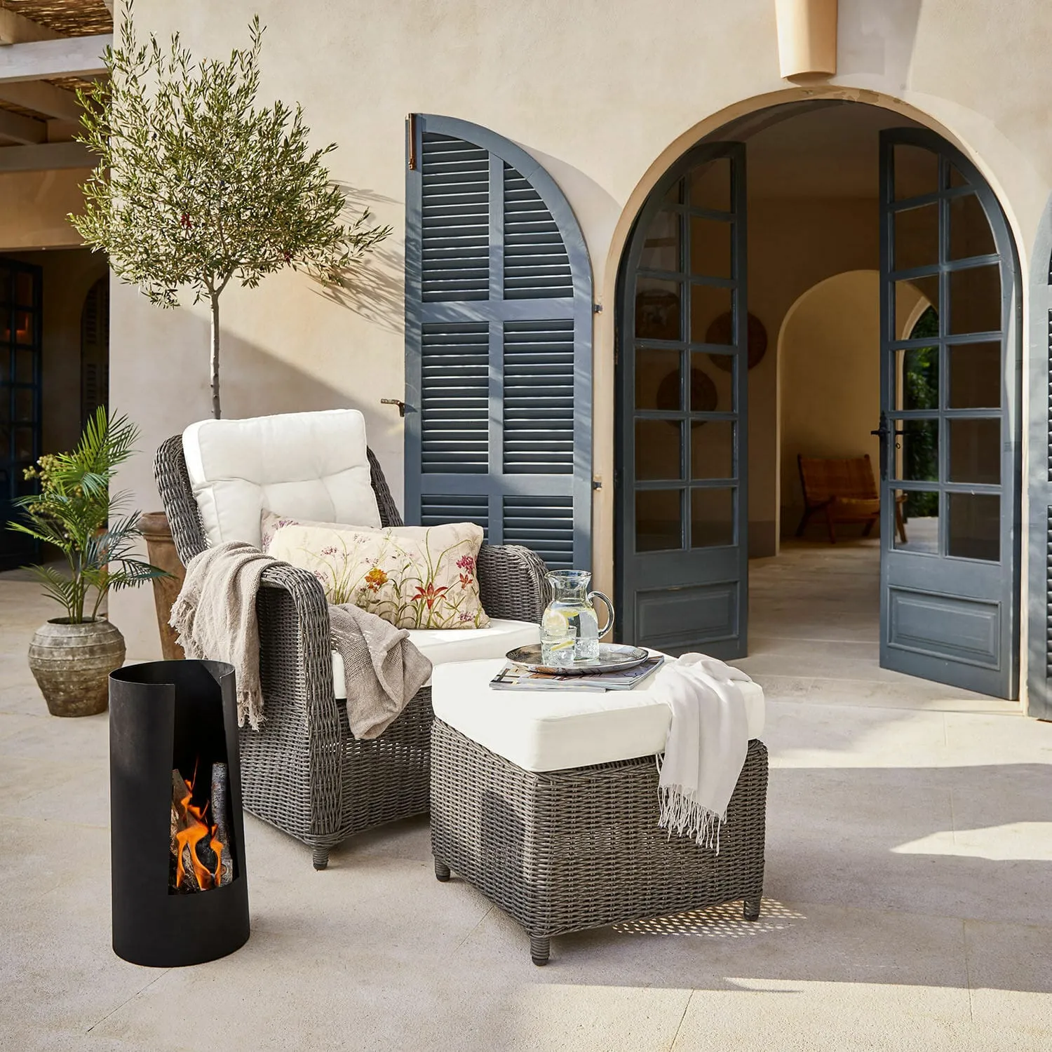 Sessel mit Hocker Bromyard – Bild 4