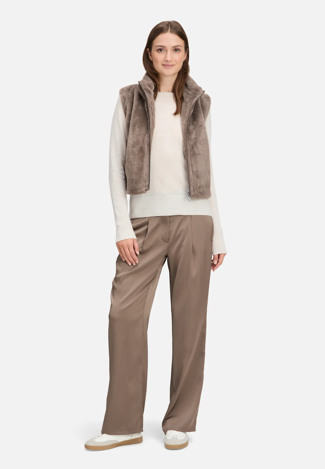 Plüschweste mit Reißverschluss – Bild 2