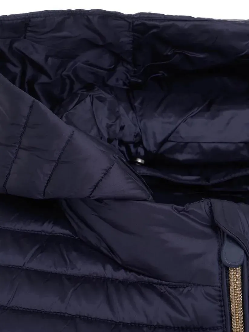 Save the Duck - Quilted Hooded Jacket With Full-Length Zipper - Größe 3 - blau – Bild 2