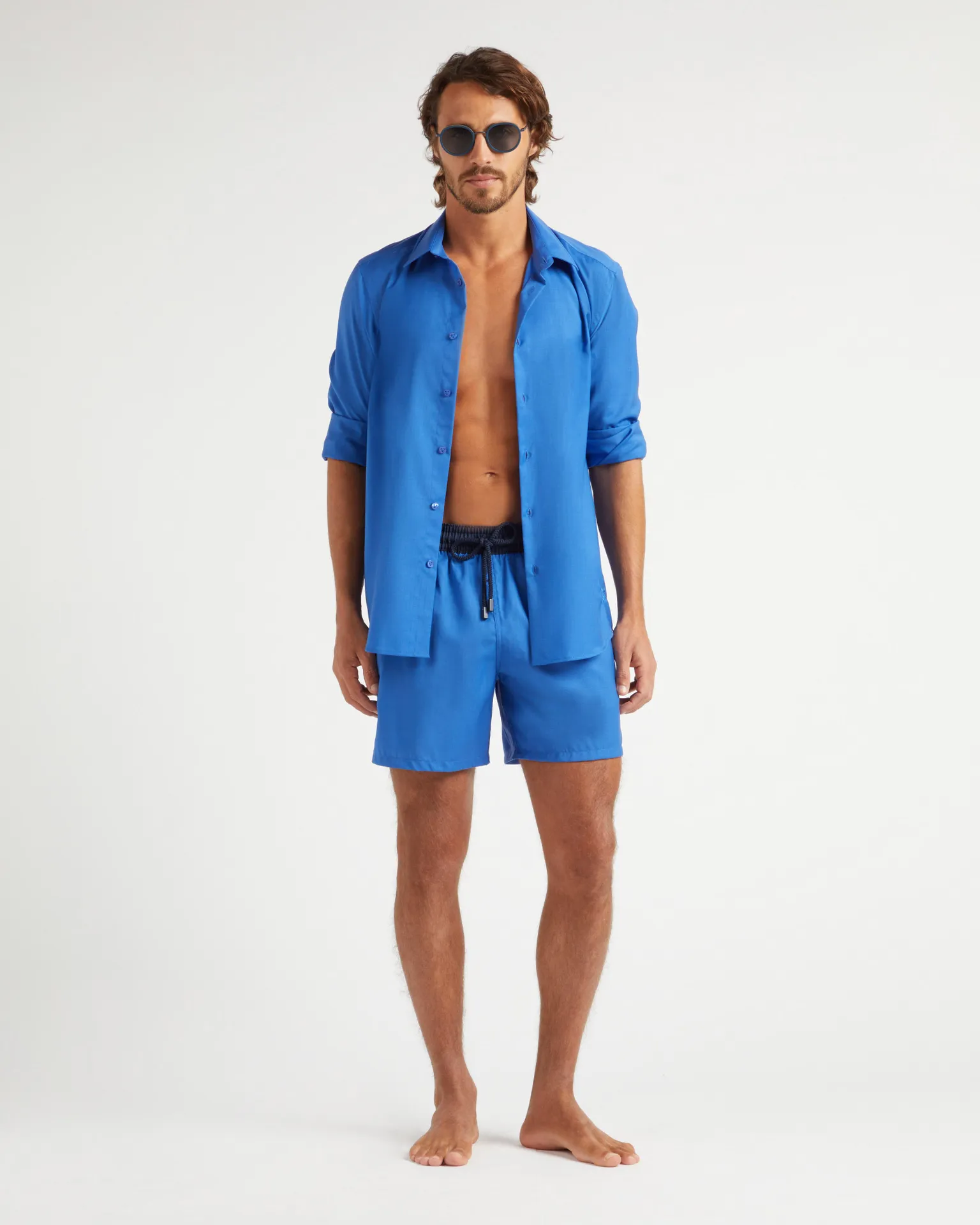 Vilebrequin - Solid Hemd Aus Wolle Für Herren - Hemd - Cool - Blau - Größe M – Bild 5