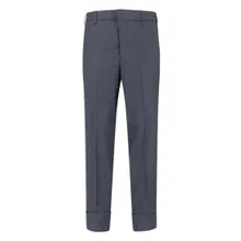 Cruna - Mid-Rise Grey Wool Trousers With Tailored Finish - Größe 46 - grau Cruna - Mid-Rise Grey Wool Trousers With Tailored Finish - Größe 46 - grau