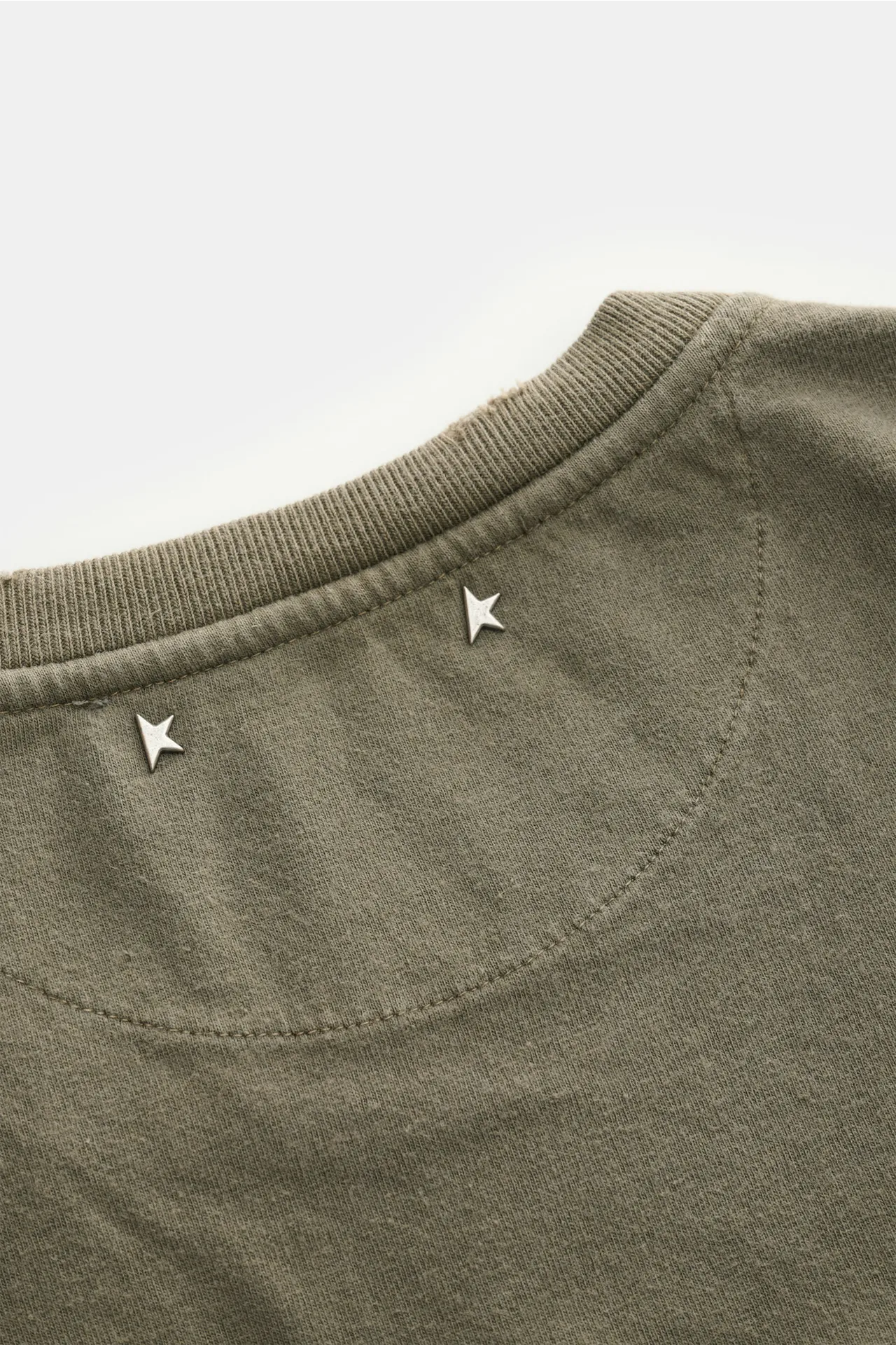 Golden Goose - Herren - Rundhals-T-Shirt graugrün – Bild 5