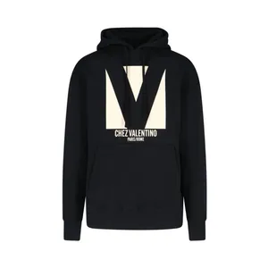 Valentino Garavani - Chez%27 Hoodie – Black - Größe M - schwarz Valentino Garavani - Chez%27 Hoodie – Black - Größe M - schwarz