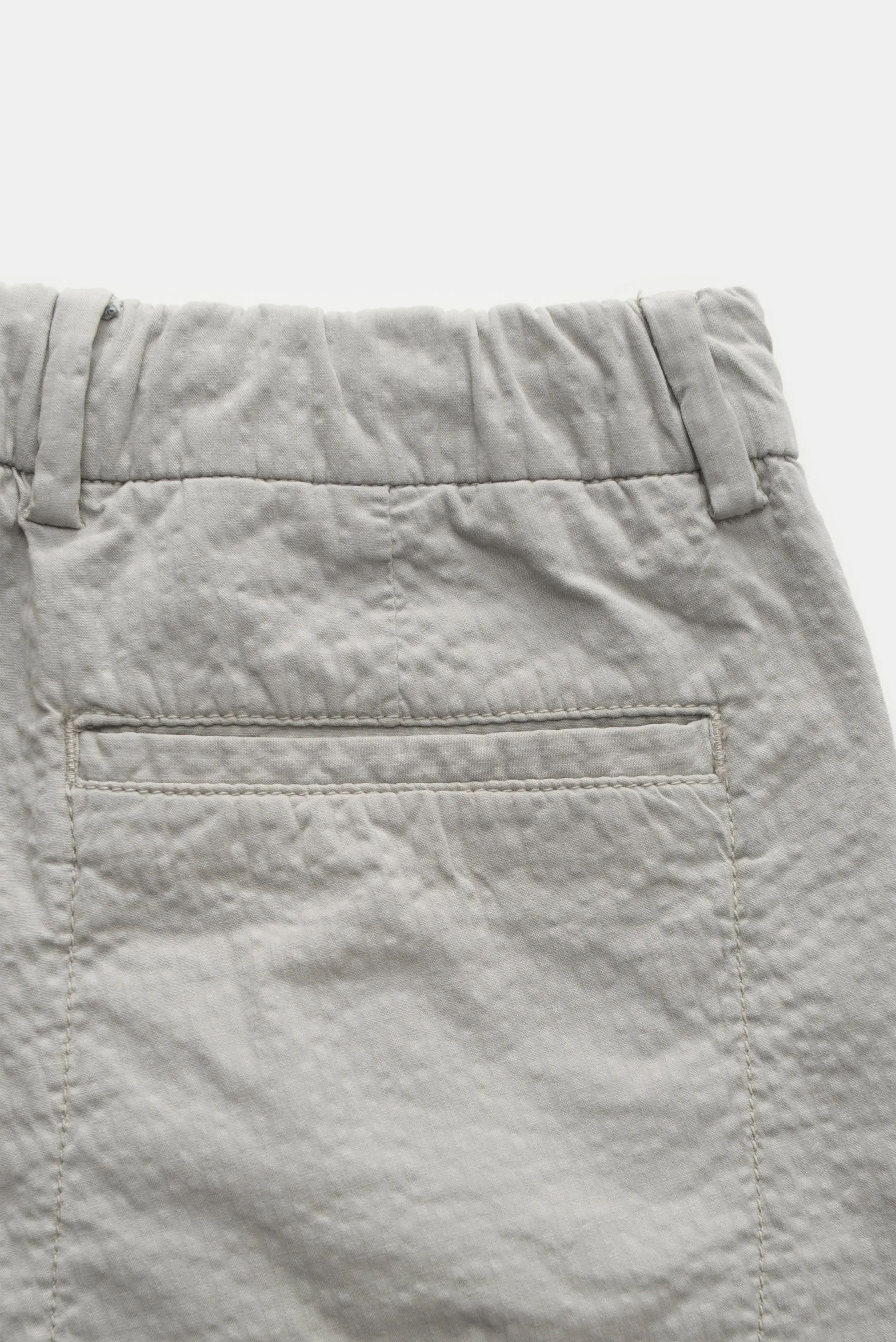 04651/ A trip in a bag - Herren - Seersucker-Bermudas grau – Bild 3