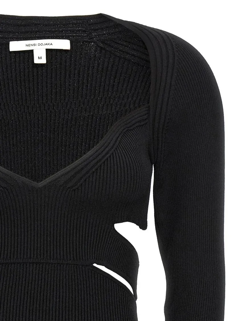 Nensi Dojaka - Cut-Out Sweater - Größe M - schwarz – Bild 3
