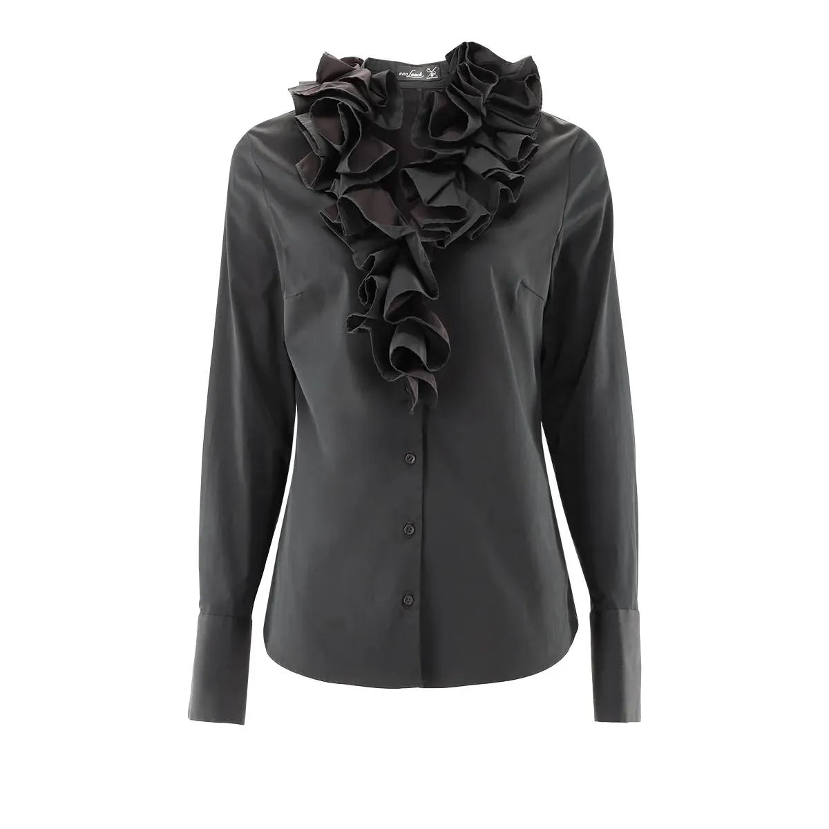 VAN LAACK - Bluse Modern Fit Uni - Größe 44 - schwarz VAN LAACK - Bluse Modern Fit Uni - Größe 44 - schwarz