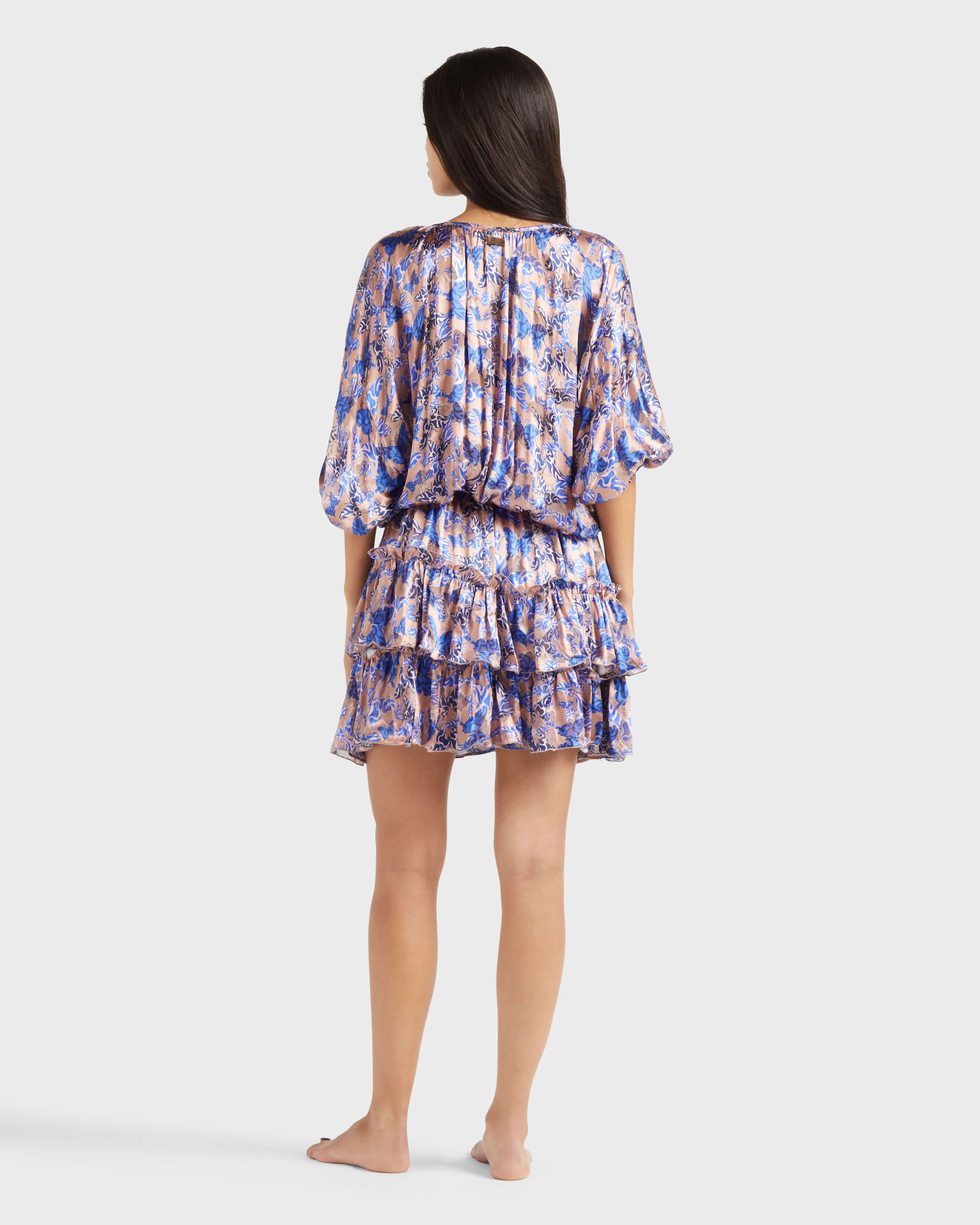 Vilebrequin - Disco Butterfly Kleid Aus Viskose Und Seide Für Damen - Kleid - Lauriane - Rosa - Größe XS – Bild 4