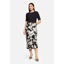 Satinrock mit Muster