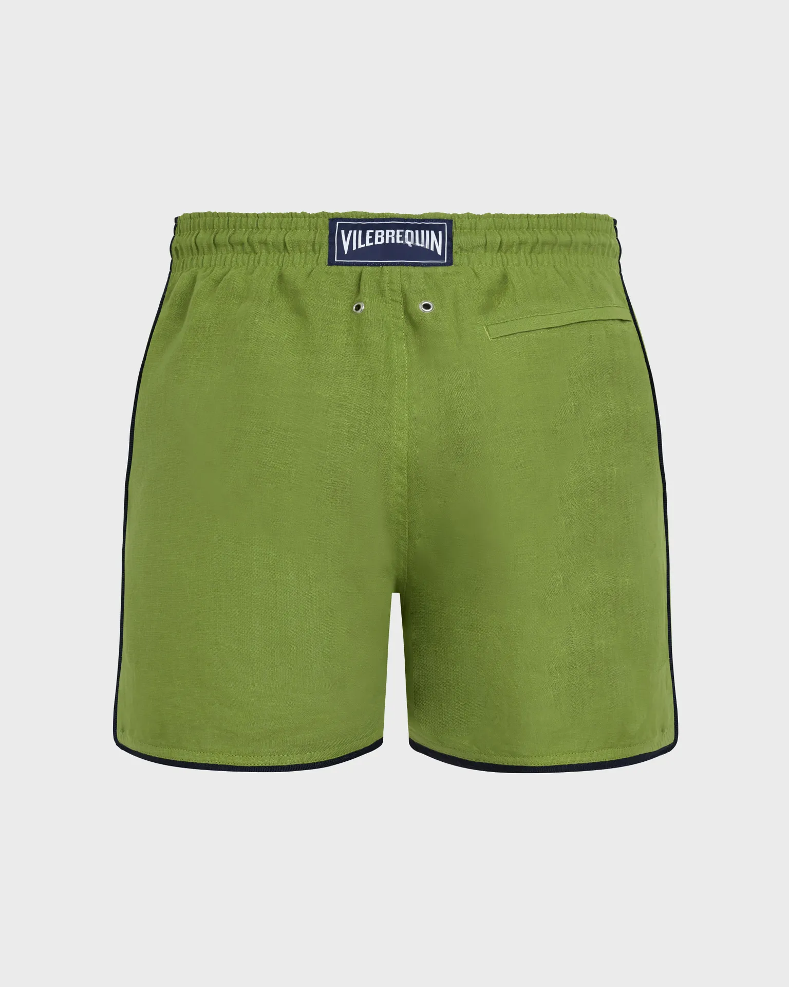 Vilebrequin - Solid Badeshorts Aus Leinen Für Herren - Bademode - Mallorca - Grün - Größe XXL – Bild 2