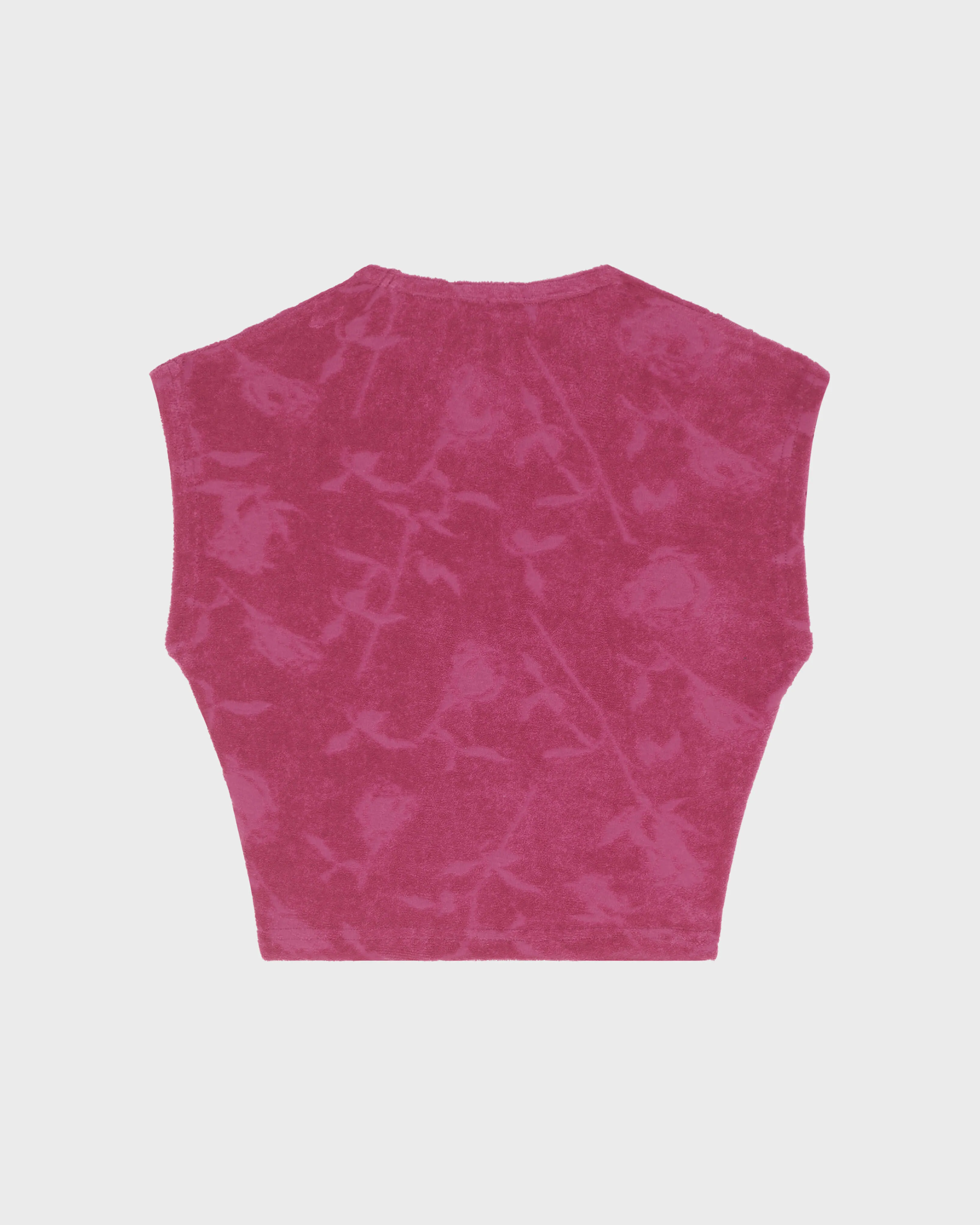 Vilebrequin - Tanktop Aus Frottee Mit Jacquard-rosen Für Mädchen - T-shirt - Garla - Rot - Größe 14 – Bild 2