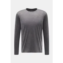The Product is the Hero - Herren - Merino Longsleeve dunkelgrau meliert The Product is the Hero - Herren - Merino Longsleeve dunkelgrau meliert