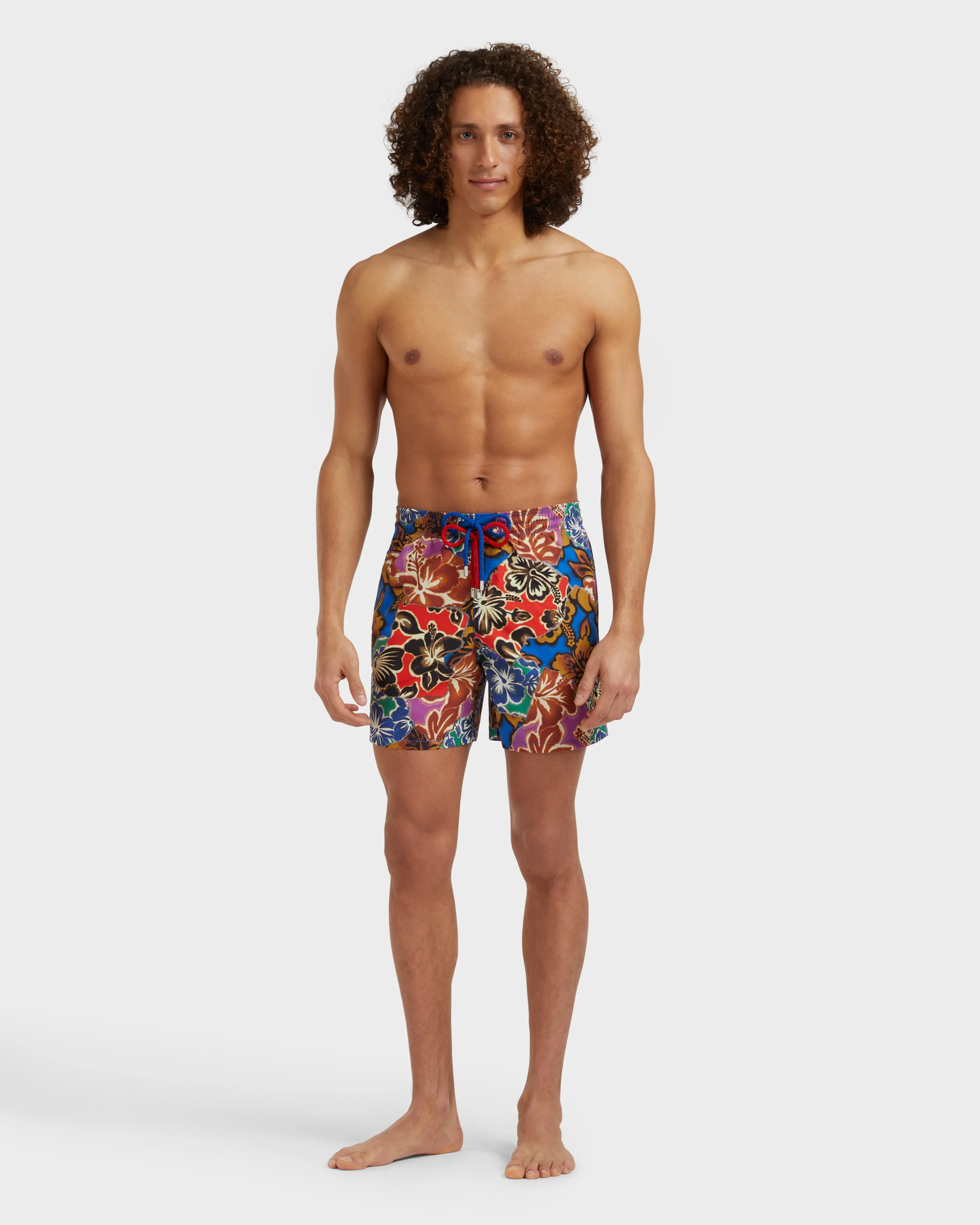 Vilebrequin - Men Swim Shorts Hawaiian Patchwork - Vbq X Palm Angels - Bademode - Moorea - Blau - Größe XS – Bild 3