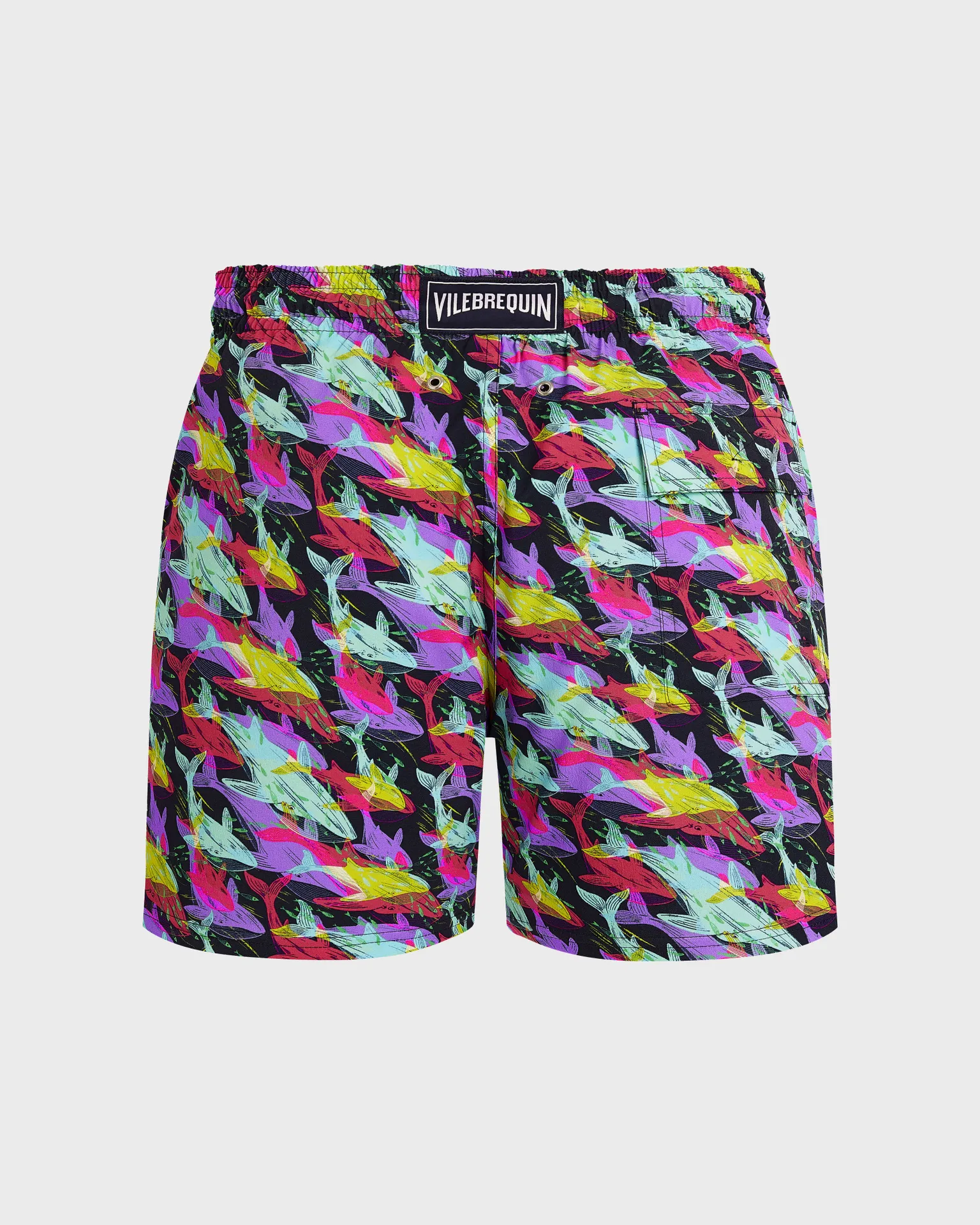 Vilebrequin - Kurze Whales Offset Stretch-badeshorts Für Herren - Bademode - Monrise - Blau - Größe XXXL – Bild 2