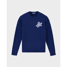 Vilebrequin - Turtle Rundhalspullover Aus Baumwolle Und Kaschmir Für Herren - Pullover - Rayol - Blau - Größe XXXL Vilebrequin - Turtle Rundhalspullover Aus Baumwolle Und Kaschmir Für Herren - Pullover - Rayol - Blau - Größe XXXL