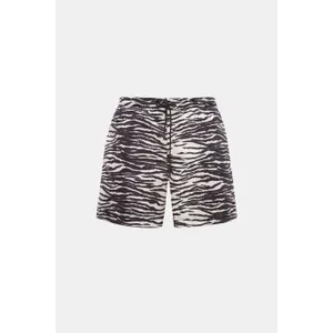 PT Torino - Herren - Badeshorts offwhite/schwarz gemustert PT Torino - Herren - Badeshorts offwhite/schwarz gemustert