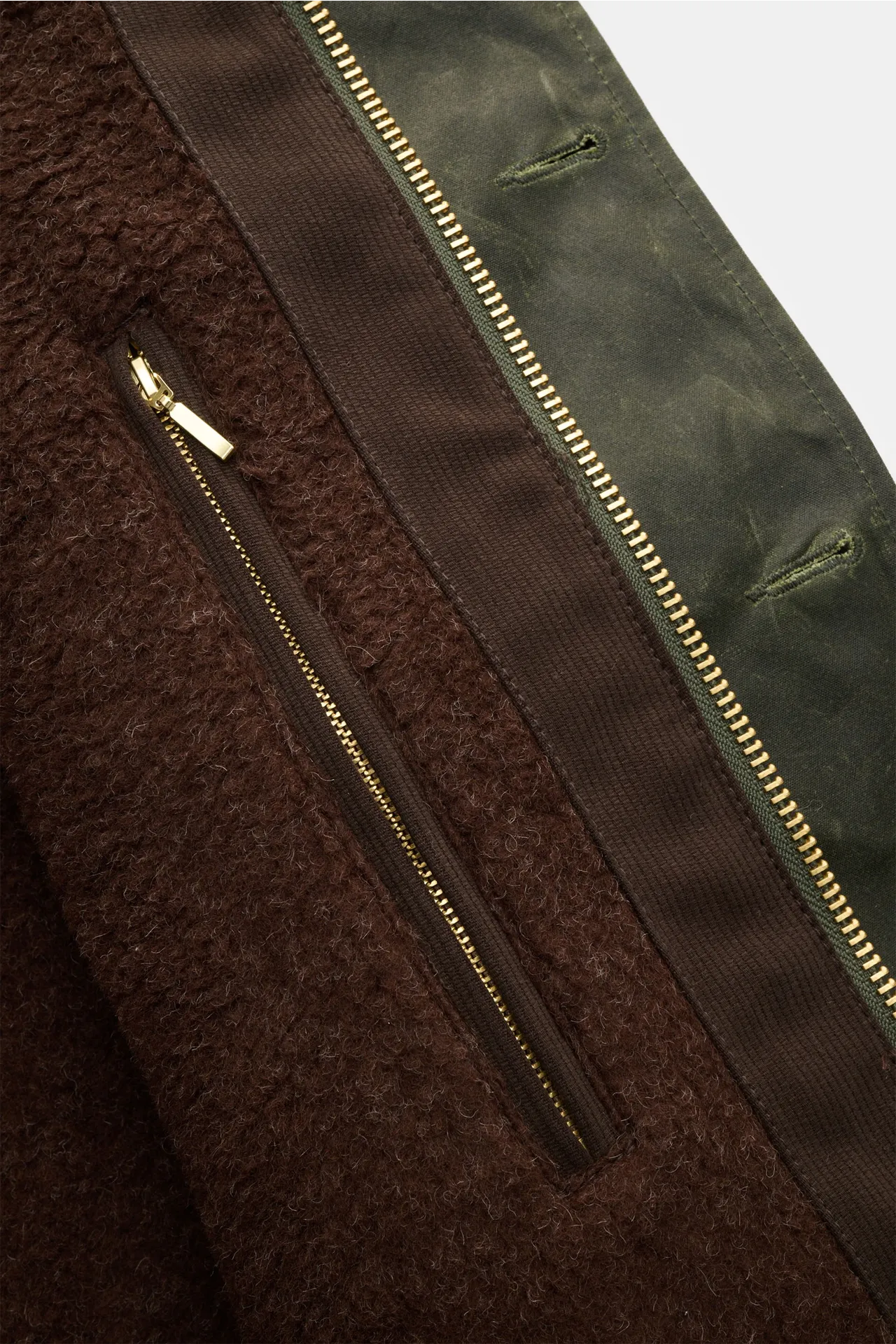 Manifattura Ceccarelli - Herren - Wachsjacke 'Deck Jacket' dunkelgrün – Bild 5