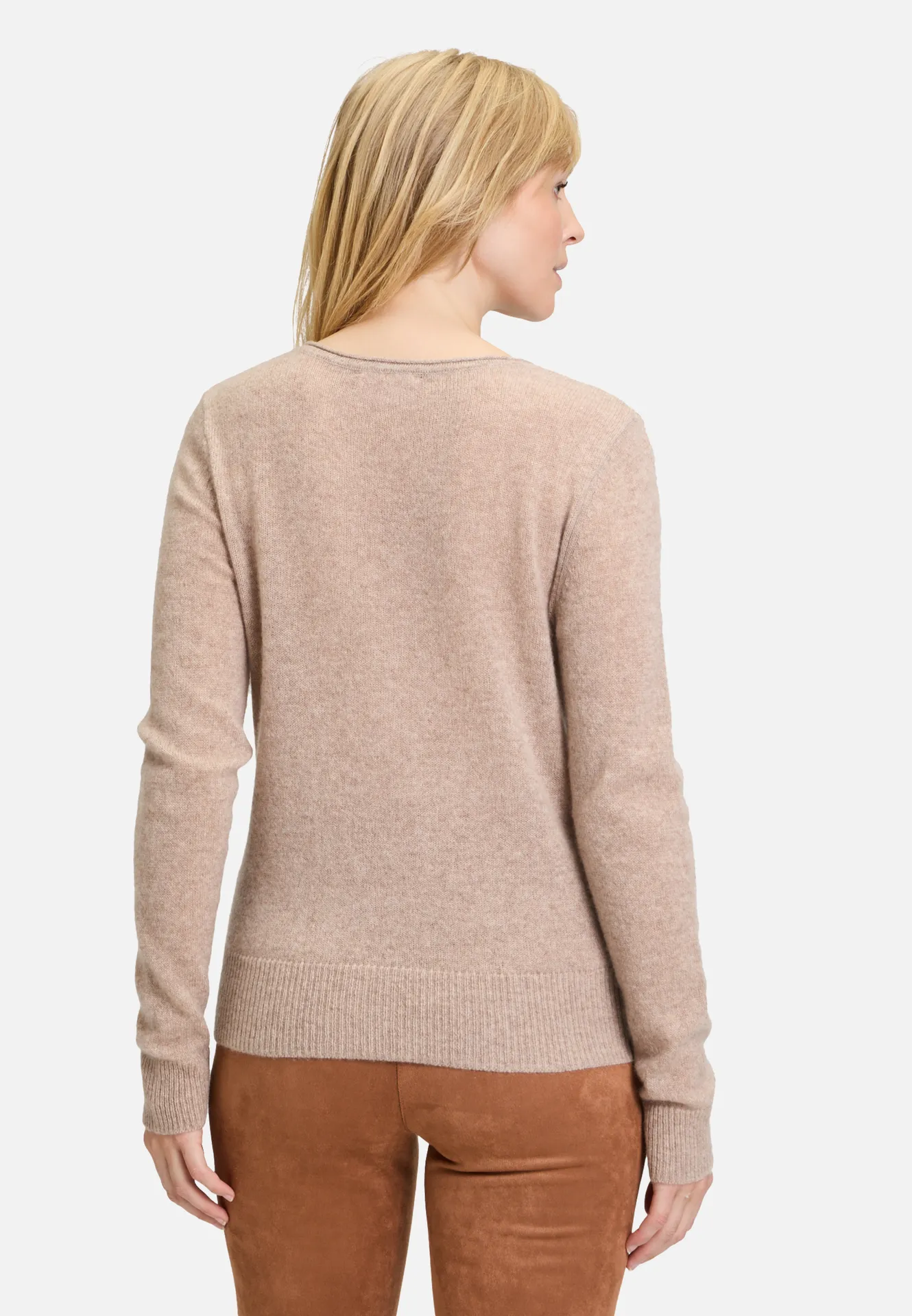 Kaschmir-Pullover mit V-Ausschnitt Kaschmir-Pullover mit V-Ausschnitt