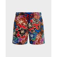 Vilebrequin - Men Swim Shorts Hawaiian Patchwork - Vbq X Palm Angels - Bademode - Moorea - Blau - Größe M Vilebrequin - Men Swim Shorts Hawaiian Patchwork - Vbq X Palm Angels - Bademode - Moorea - Blau - Größe M