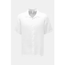 04651/ A trip in a bag - Herren - Leinen Kurzarmhemd %27Linen Cuba%27 Kubanischer Kragen weiß 04651/ A trip in a bag - Herren - Leinen Kurzarmhemd %27Linen Cuba%27 Kubanischer Kragen weiß