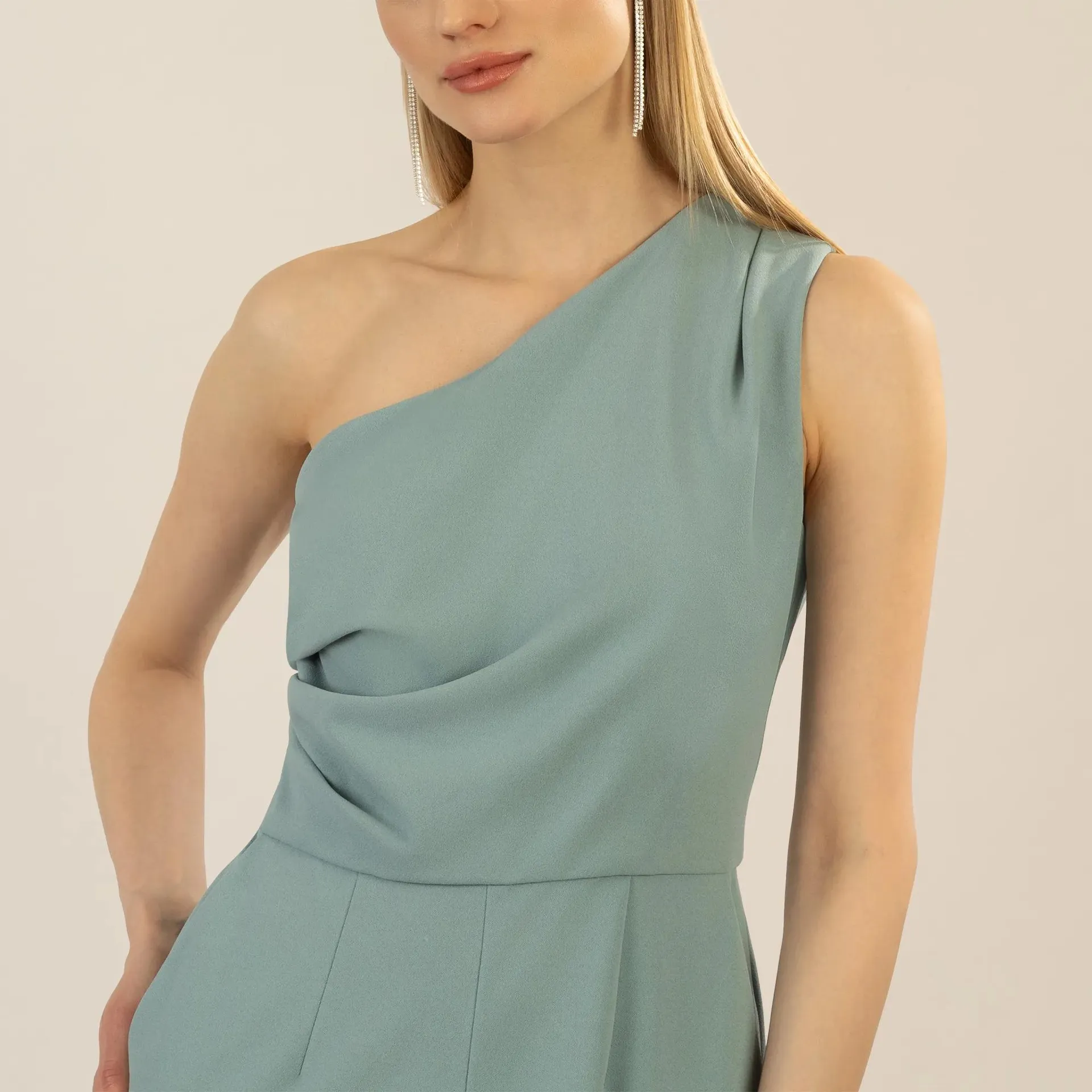 Apart - One-Shoulder Overall - Größe 42 - grün – Bild 3