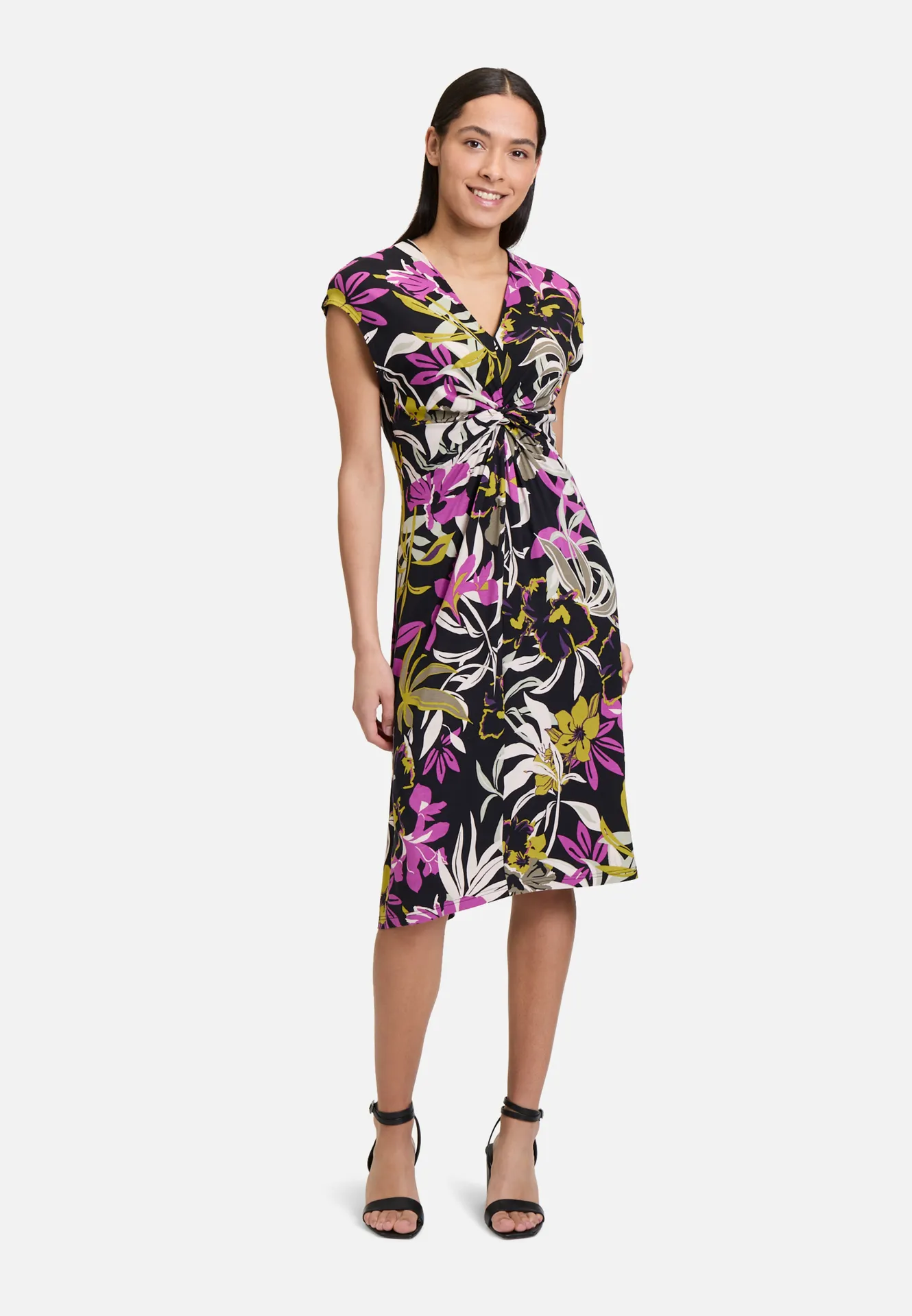 Jerseykleid mit Raffung – Bild 2