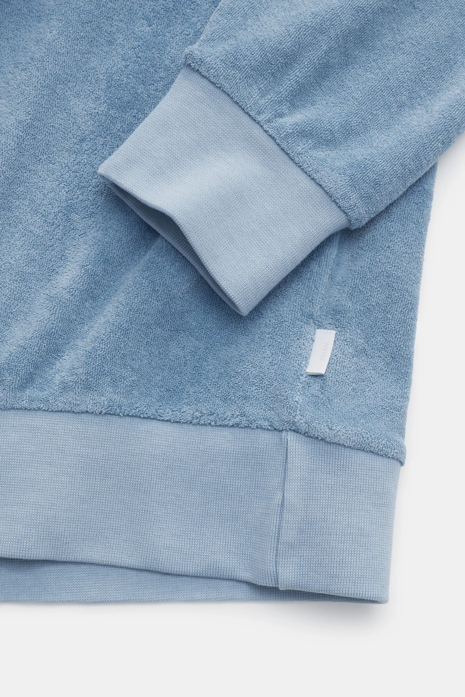 04651/ A trip in a bag - Herren - Frottee-Kapuzenpullover 'Terry Hoody' hellblau – Bild 4