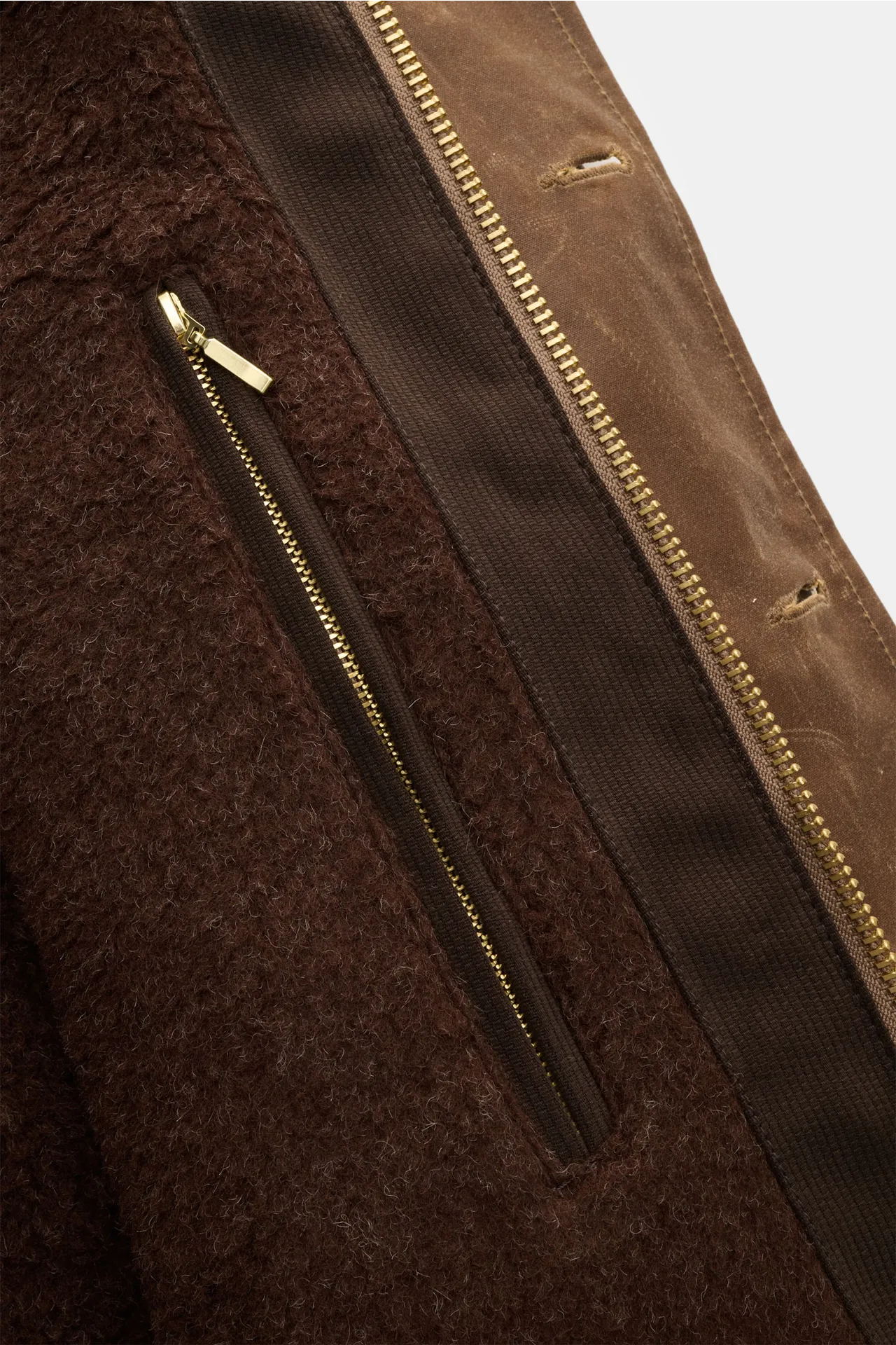 Manifattura Ceccarelli - Herren - Wachsjacke 'Deck Jacket' braun – Bild 5