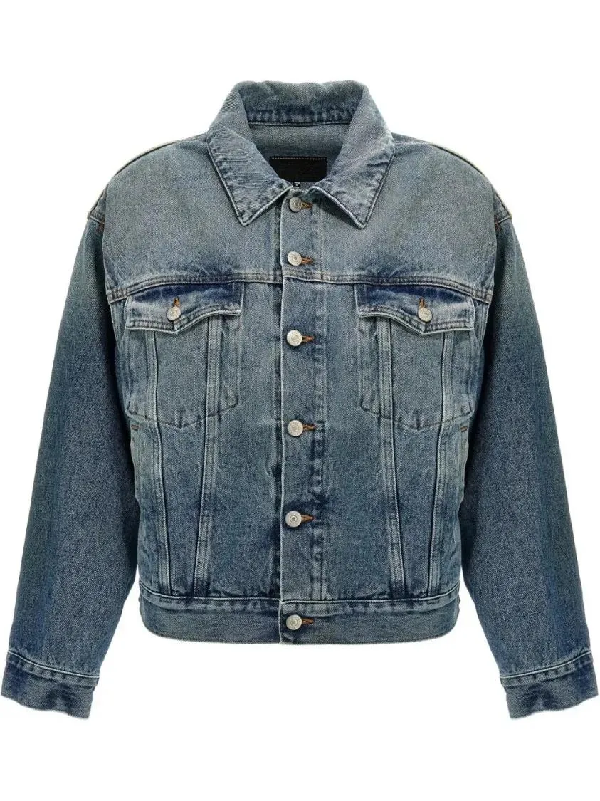 MM6 Maison Margiela - Cut-Out Denim Jacket - Größe 38 - blau MM6 Maison Margiela - Cut-Out Denim Jacket - Größe 38 - blau