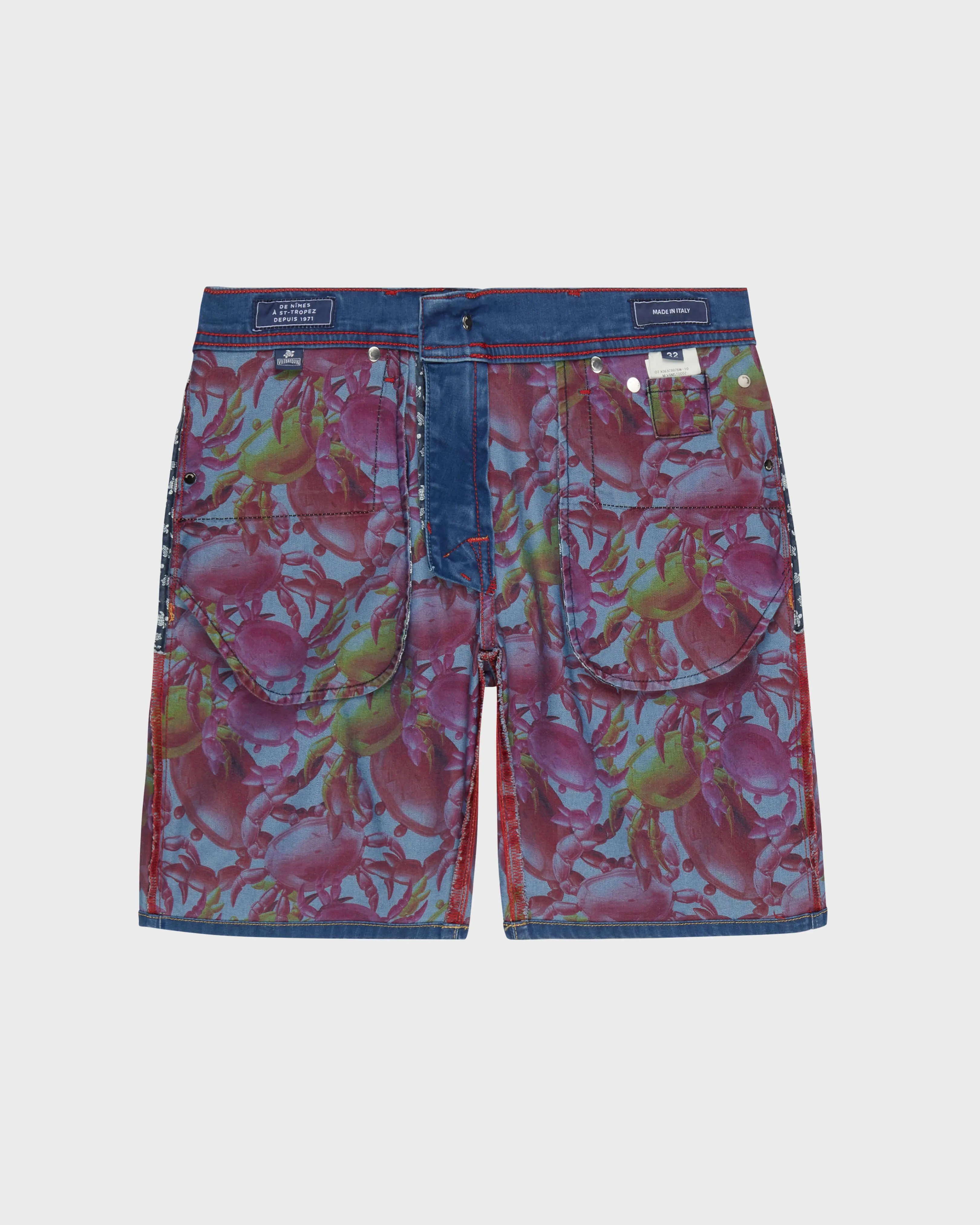 Vilebrequin - Crab Balloons Bermudashorts Aus Denim Für Herren - Bermuda - Garonne - Blau - Größe 32 – Bild 6