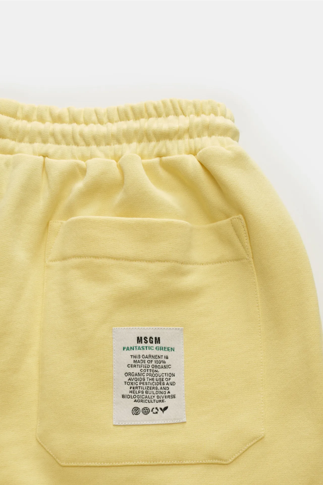 MSGM - Herren - Sweathose hellgelb – Bild 2