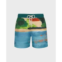 Vilebrequin - 360 Landscape Badeshorts Für Herren – Vilebrequin X Highsnobiety - Bademode - Moorea - Blau - Größe L Vilebrequin - 360 Landscape Badeshorts Für Herren – Vilebrequin X Highsnobiety - Bademode - Moorea - Blau - Größe L