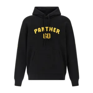 Valentino Garavani - Brushed Cotton Hoodie With All-Over Embroidery - Größe L - schwarz Valentino Garavani - Brushed Cotton Hoodie With All-Over Embroidery - Größe L - schwarz