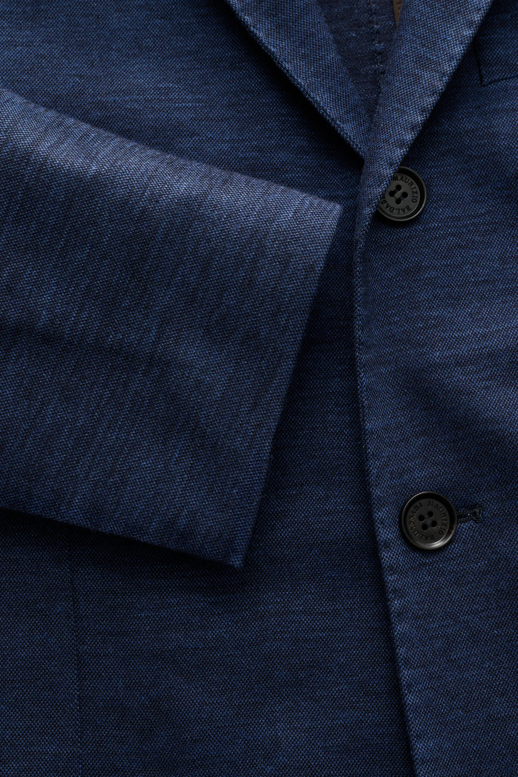 Maurizio Baldassari - Herren - Jersey-Sakko navy meliert – Bild 2